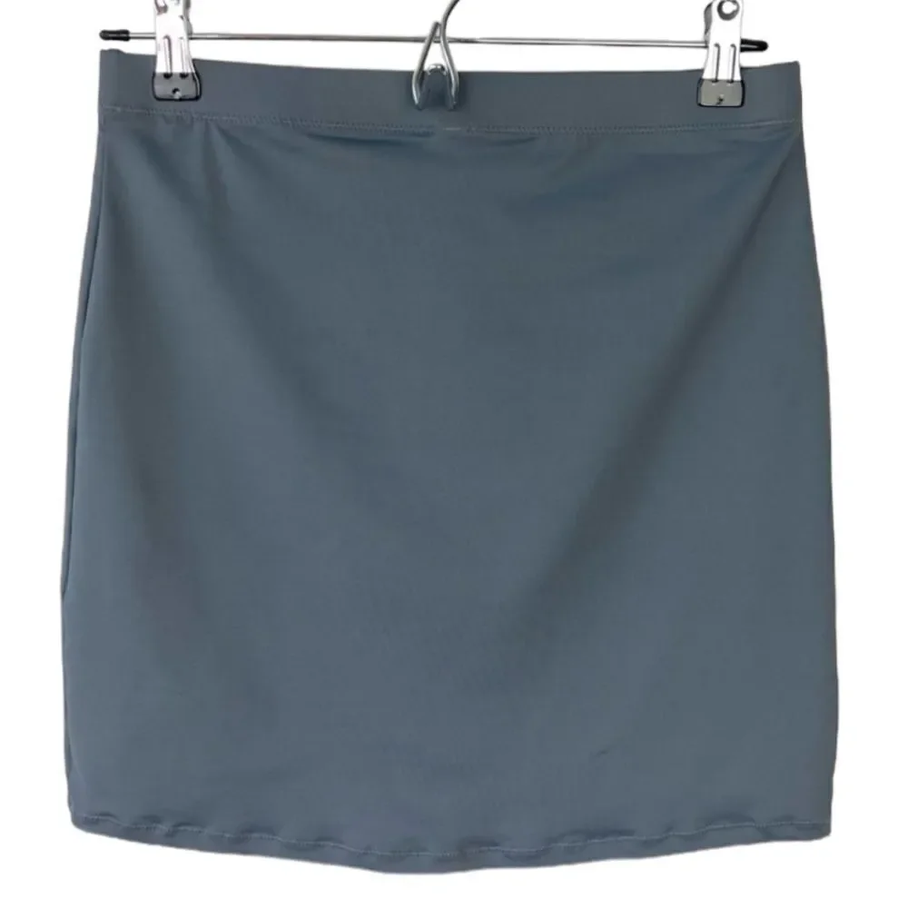 NWT SKIMS Swim Mini Sport Gun Metal Charcoal Black Skirt
